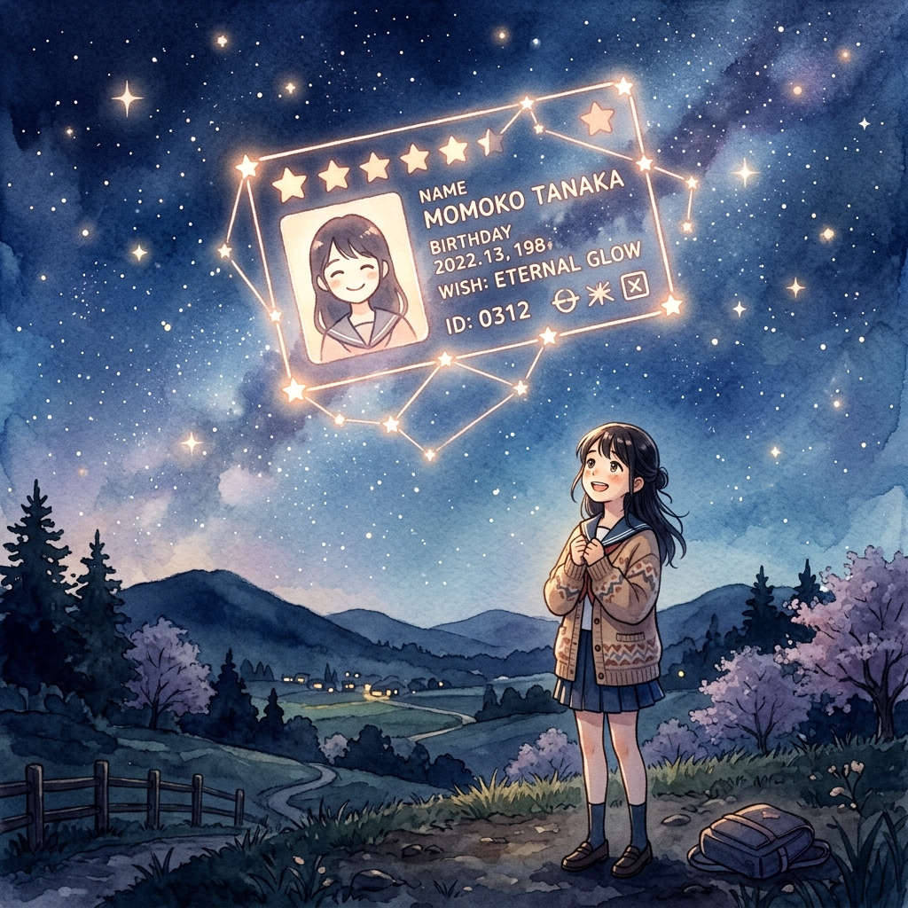 1つに結ばれたカード